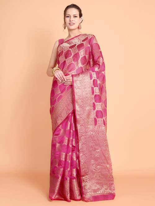 women self design banarasi saree with blouse - 21253410 -  Standard Image - 0