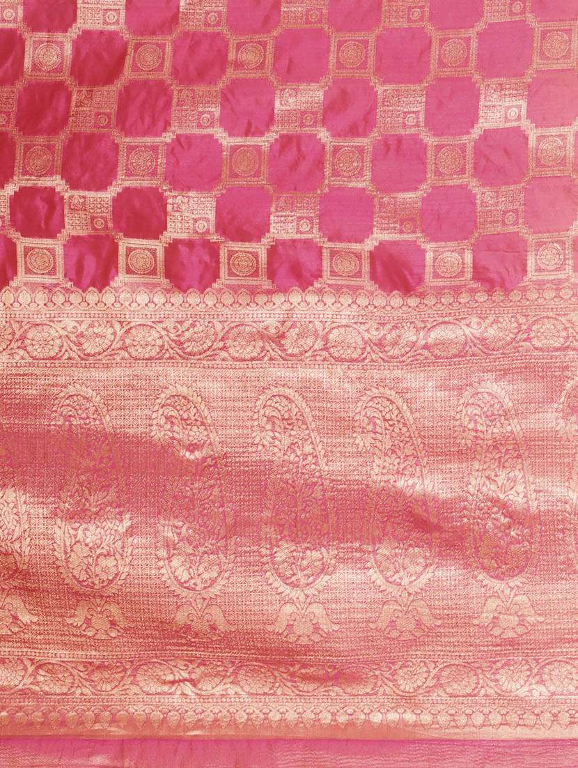 women self design banarasi saree with blouse - 21253410 -  Standard Image - 5