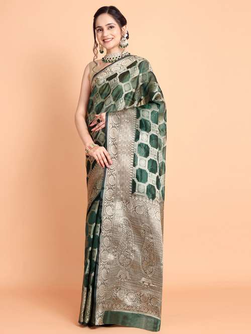 women self design banarasi saree with blouse - 21253412 -  Standard Image - 0