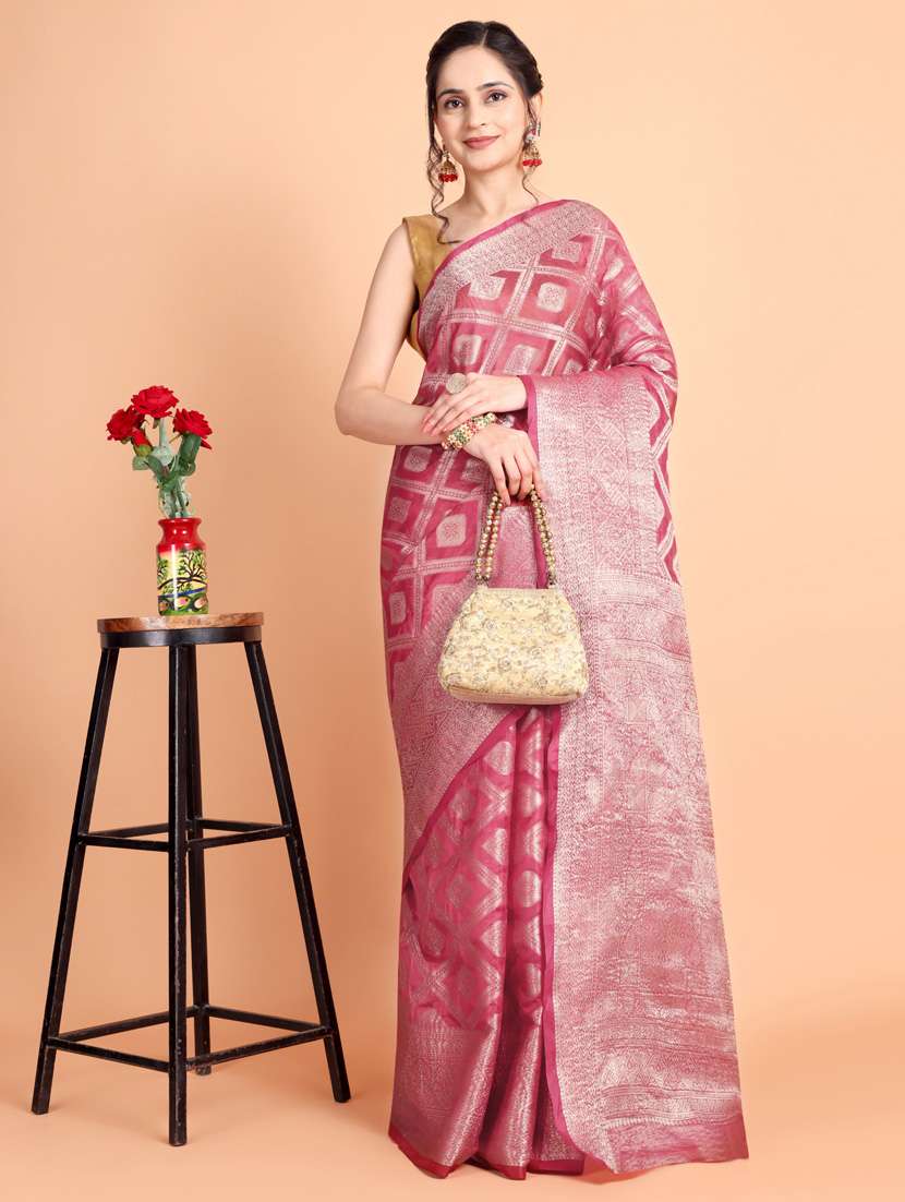 women self design banarasi saree with blouse - 21253417 - Standard Image - 3