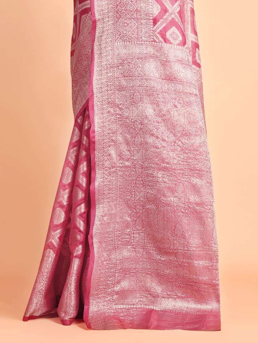 women self design banarasi saree with blouse - 21253417 - Standard Image - 5