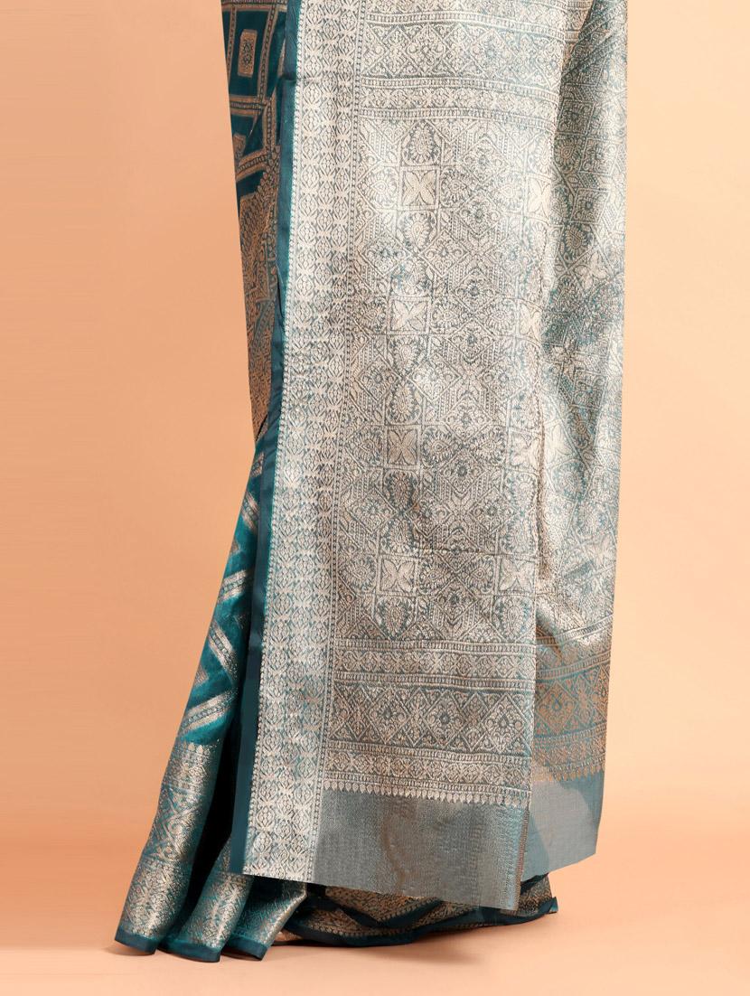 women self design banarasi saree with blouse - 21253419 - Standard Image - 5
