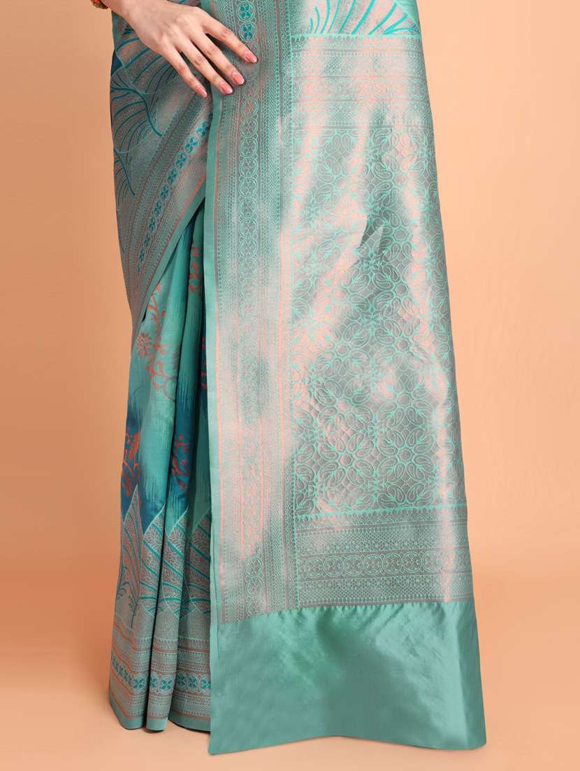 women self design banarasi saree with blouse - 21253442 -  Standard Image - 5