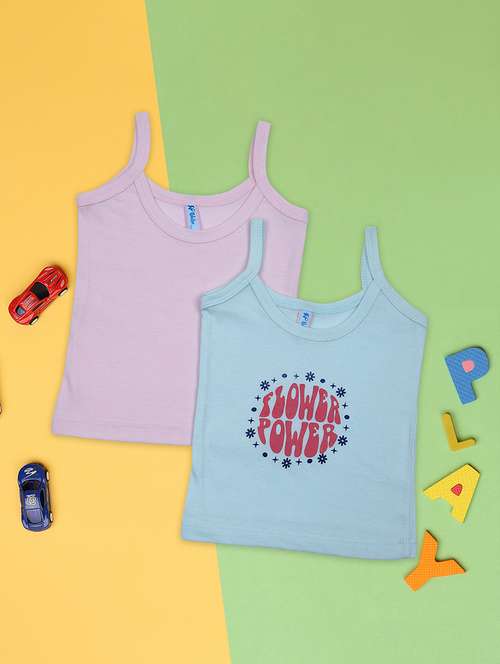 light bluepink cotton vest - 21254134 -  Standard Image - 0