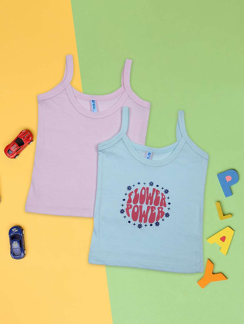 light bluepink cotton vest - 21254134 -  Zoom Image - 0