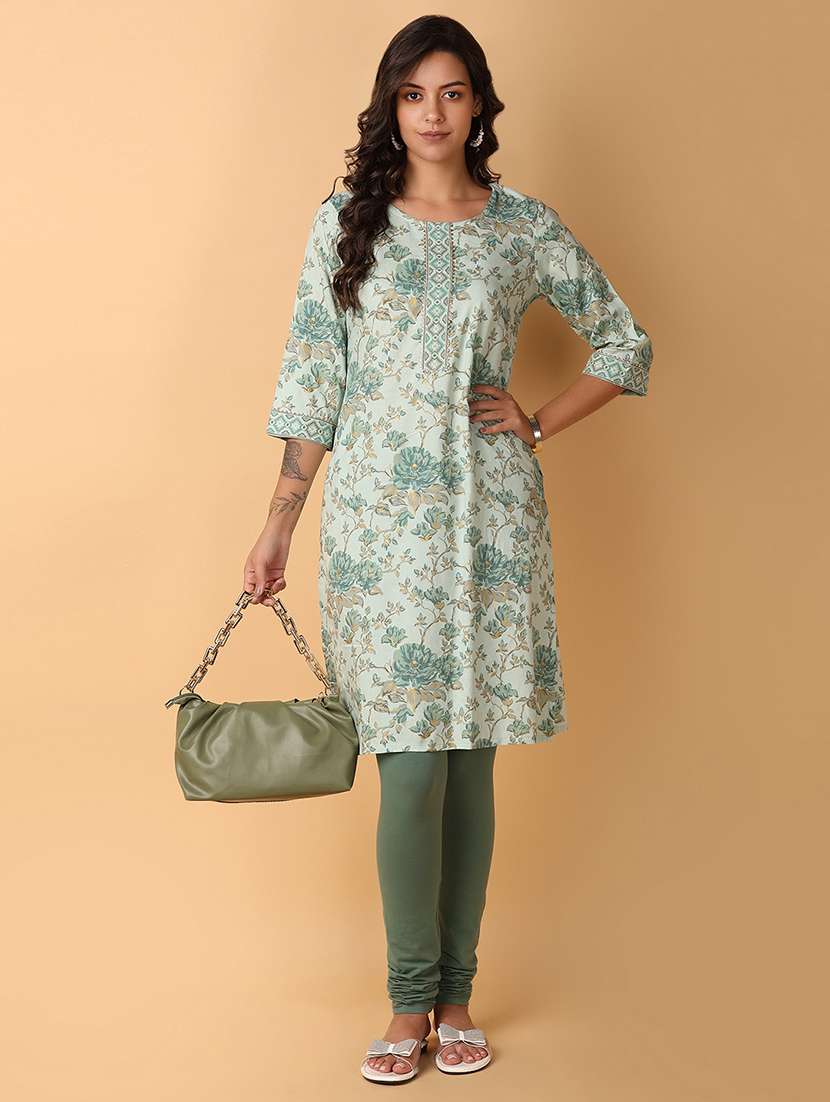 women solids churidar leggings - 21254817 -  Standard Image - 5