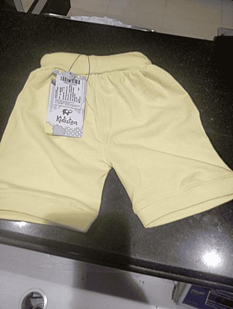 yellow single jersey shorts & three fourth - 21254824 - Standard Image - 0