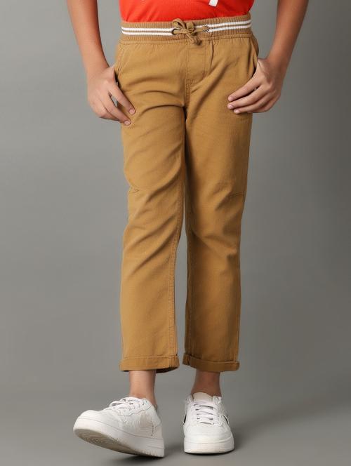 brown cotton cargos trouser - 21254833 -  Standard Image - 0
