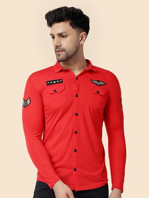 men solid casual shirt - 21256550 - Standard Image - 0