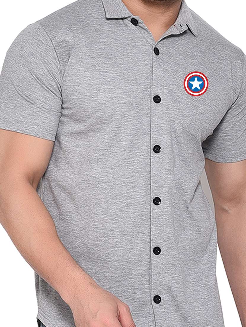 men short seleeved casual shirt - 21256696 - Standard Image - 3