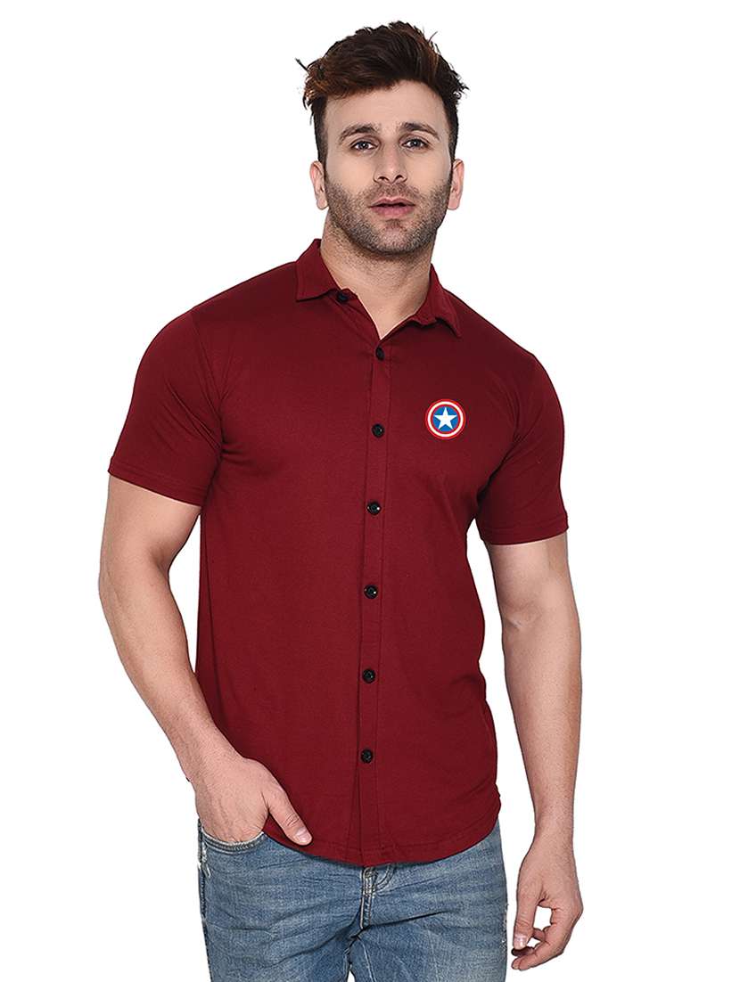 men short seleeved casual shirt