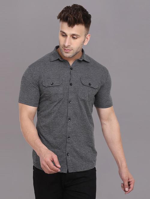 men solid casual shirt - 21256747 - Standard Image - 0