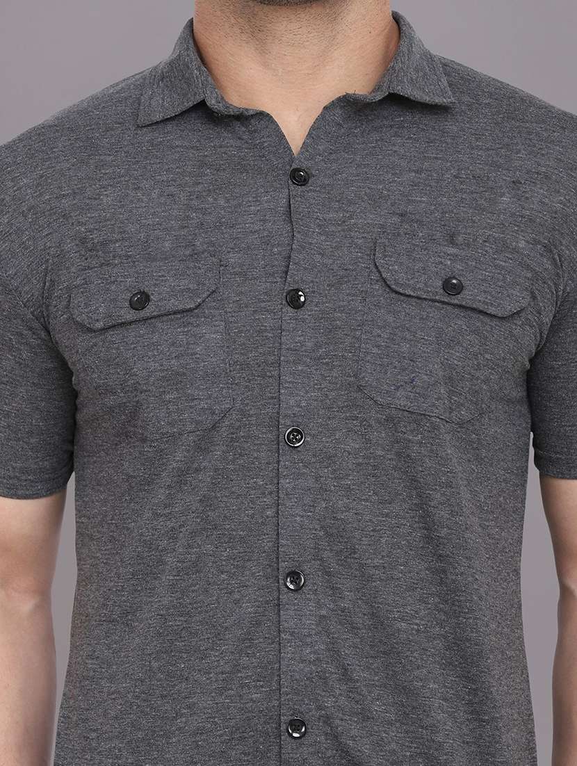 men solid casual shirt - 21256747 - Standard Image - 3
