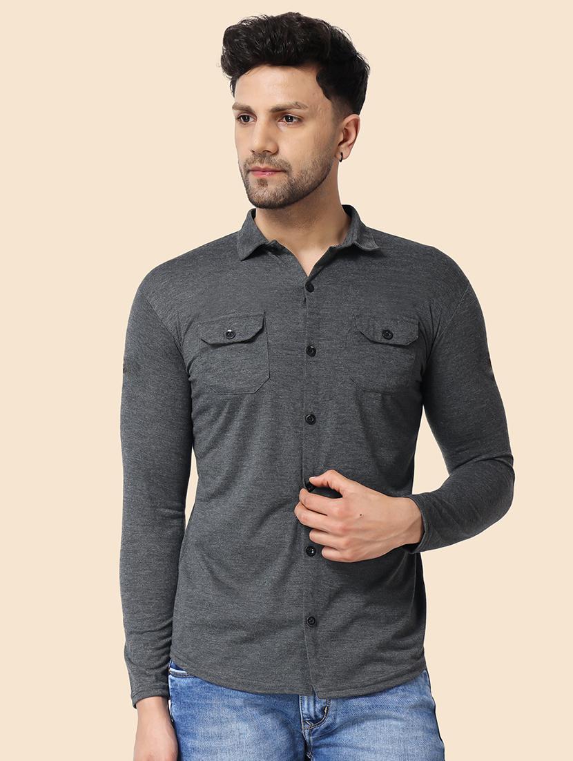 men solid casual shirt - 21256815 - Zoom Image - 0