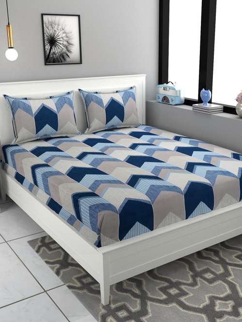 superfine flat double bedsheet with two pillow covers (90x100 inches) - 21259168 -  Standard Image - 0