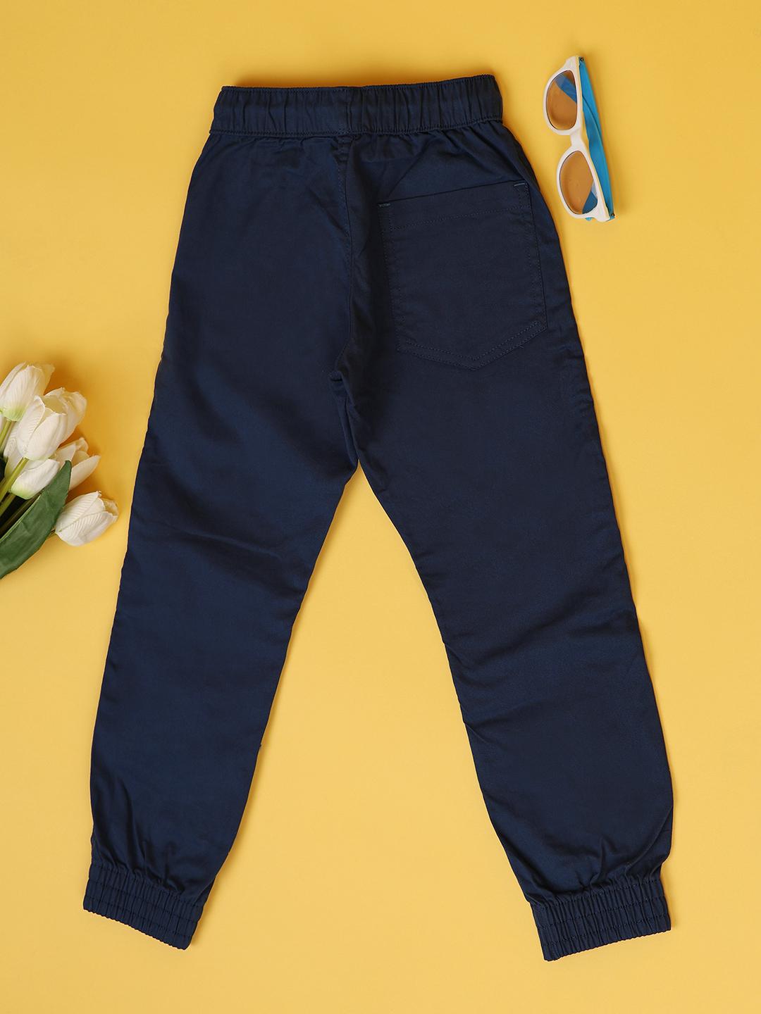 boys cotton solids joggers - 21260506 - Standard Image - 3