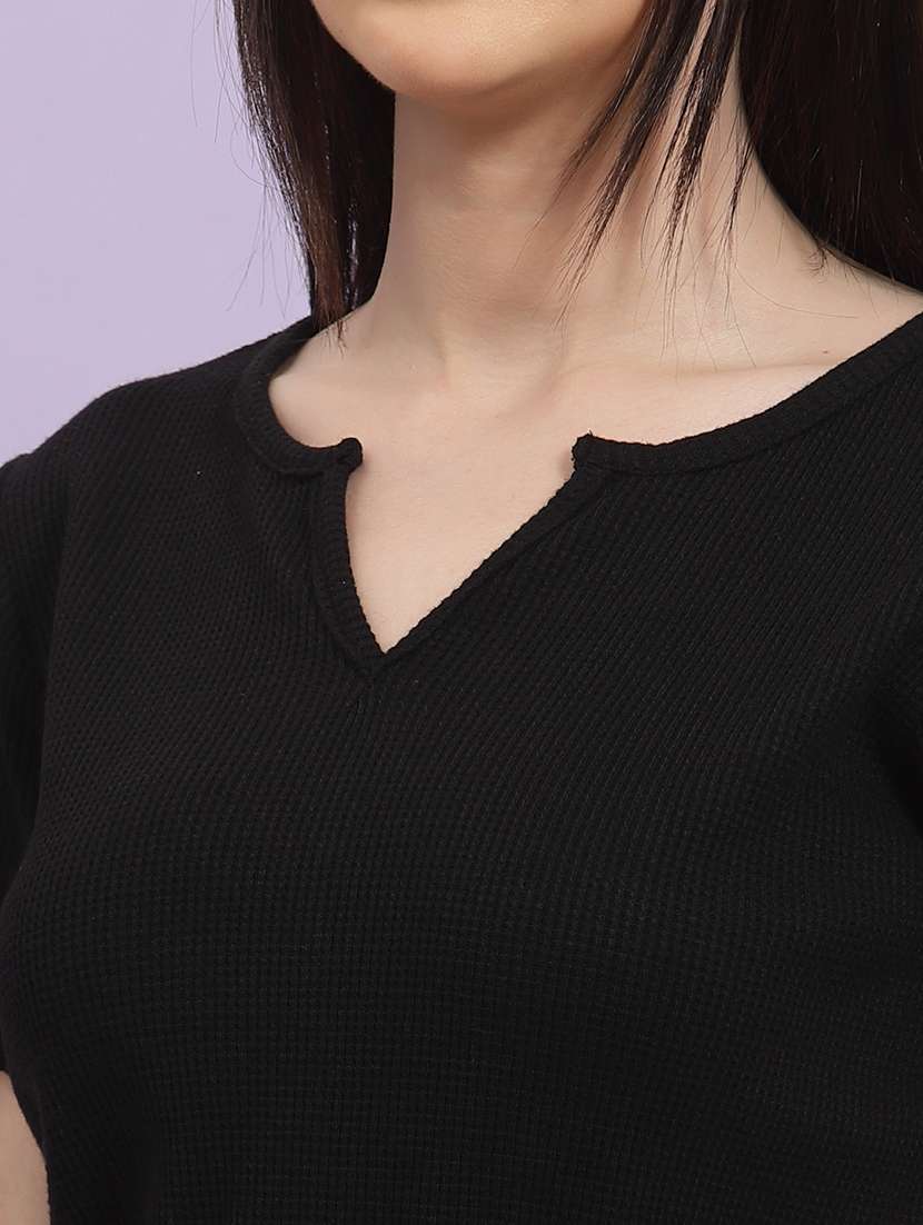 women solid short sleeves romper - 21262099 -  Standard Image - 5