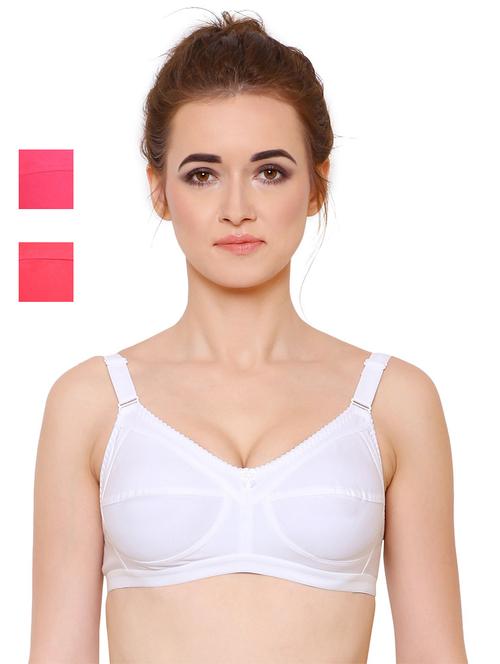 pack of 3 multi colored solid bra - 21262839 -  Standard Image - 0
