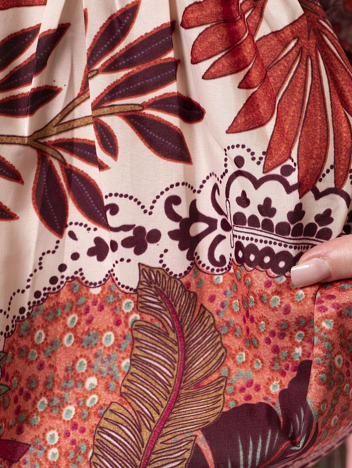 women printed top and palazzos co-ord set - 21263270 - Standard Image - 5