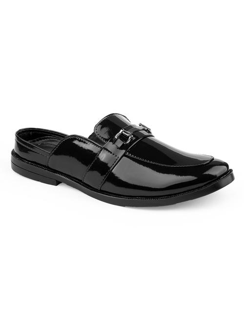 men black slip on mules - 21263304 - Standard Image - 0