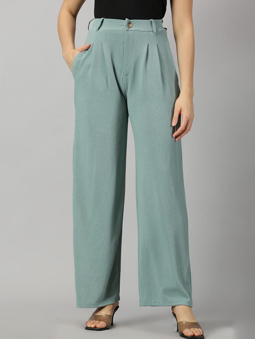 pastel green polyester trousers - 21264866 - Zoom Image - 0
