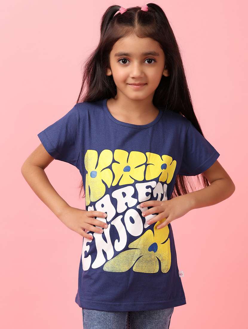girls back print twin set