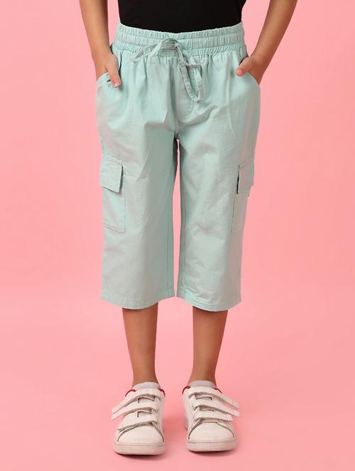 girls solid cotton three fourths - 21266169 - Standard Image - 0
