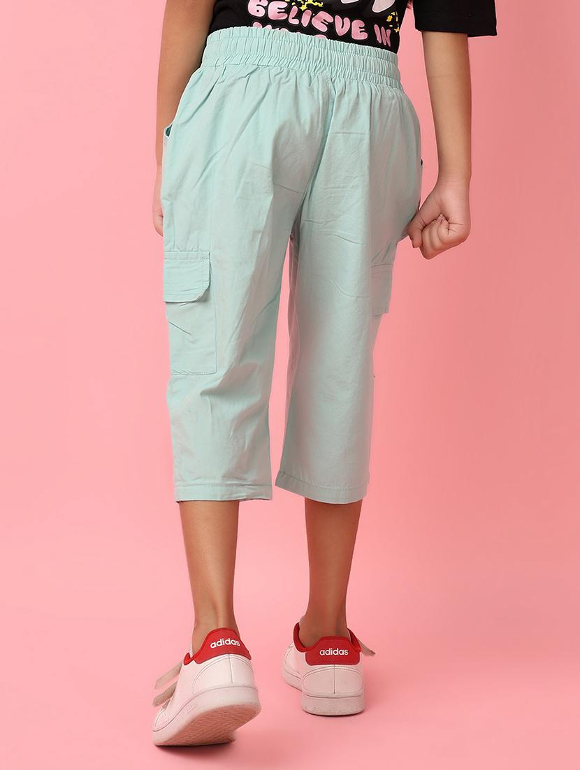 girls solid cotton three fourths - 21266169 - Standard Image - 3