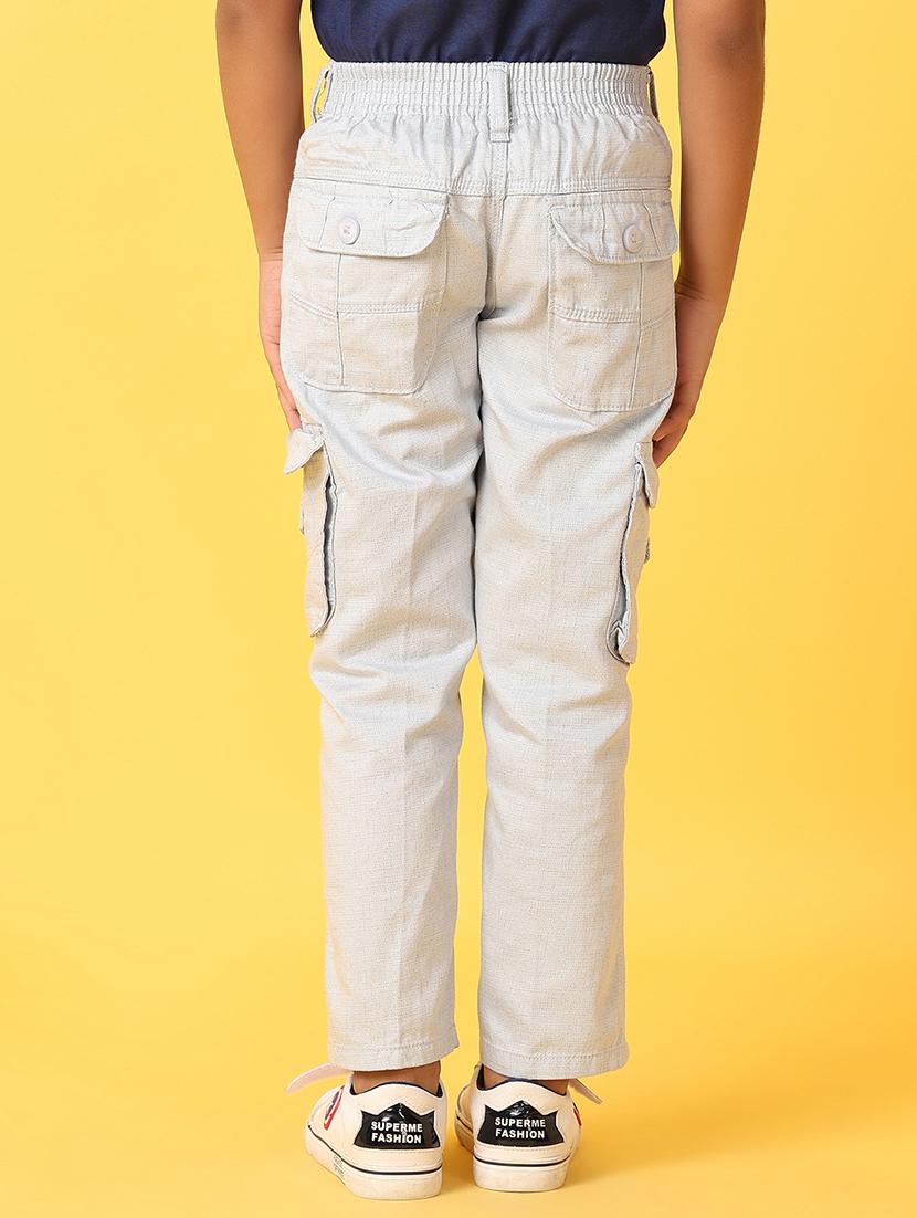 boys grey printed cargos - 21266201 - Standard Image - 3