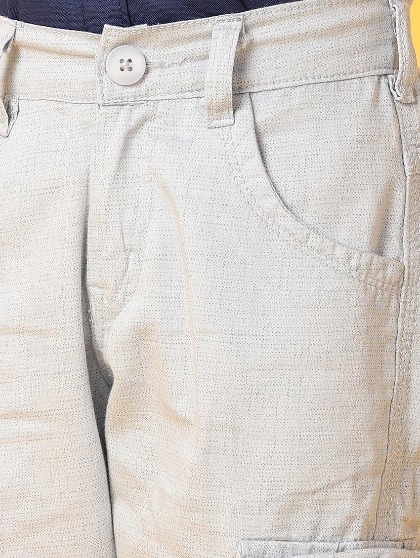 boys grey printed cargos - 21266201 - Standard Image - 5