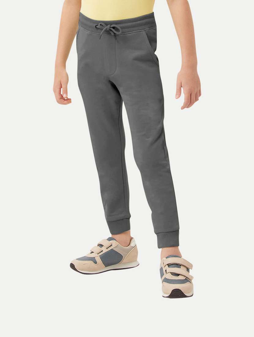 boys solid casual jogger
