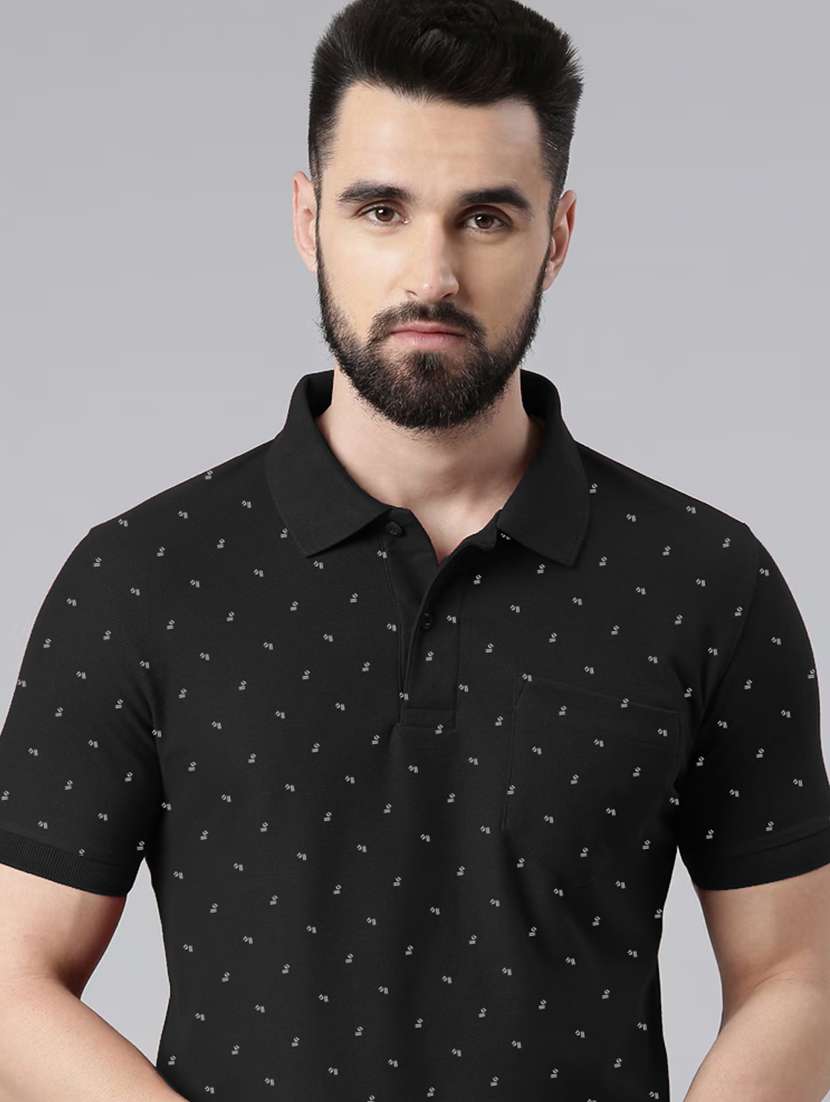 men printed all over print polo t-shirt - 21269263 - Standard Image - 3