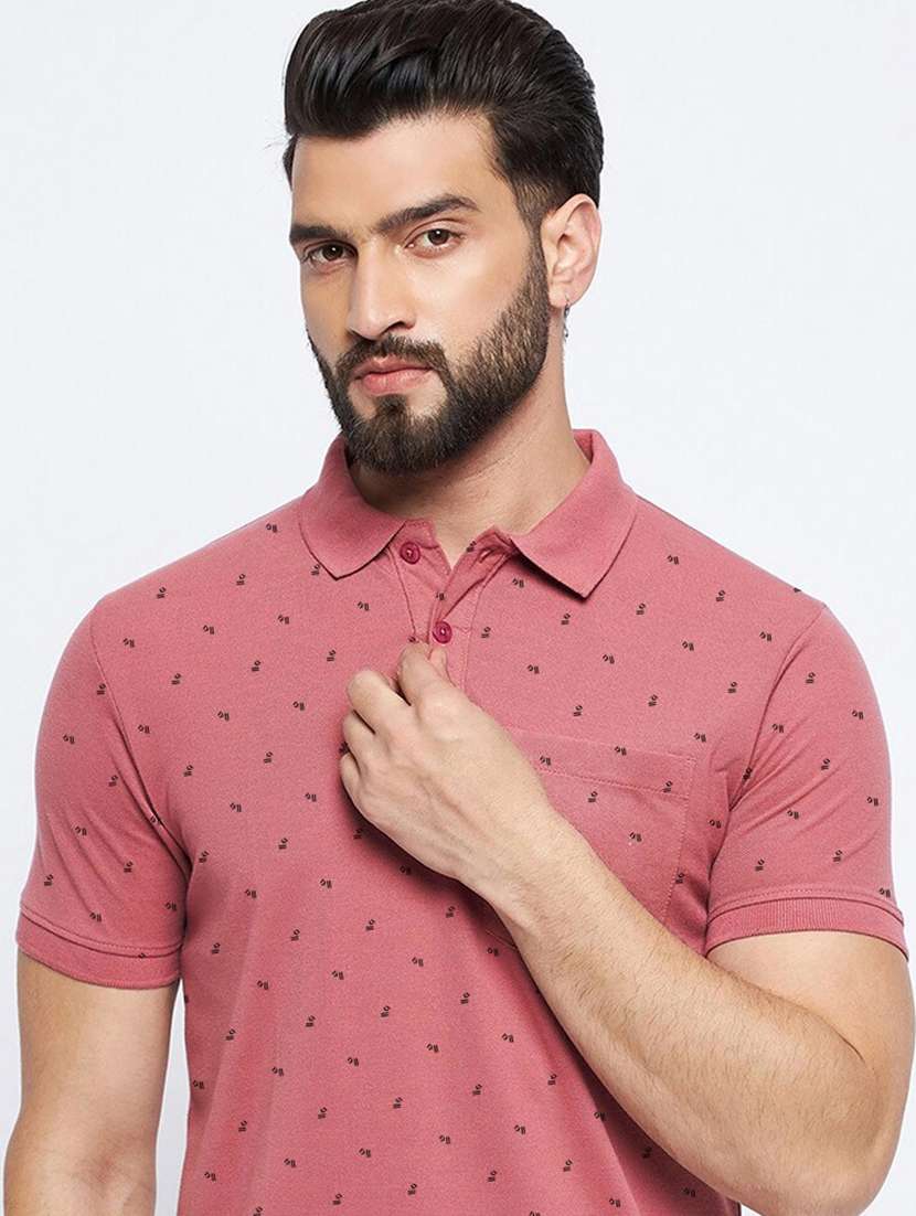 men printed all over print polo t-shirt - 21269264 - Standard Image - 3