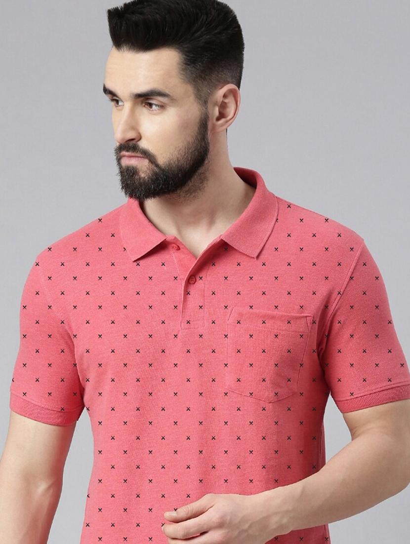 coral cotton all over print tshirt - 21269268 - Standard Image - 3
