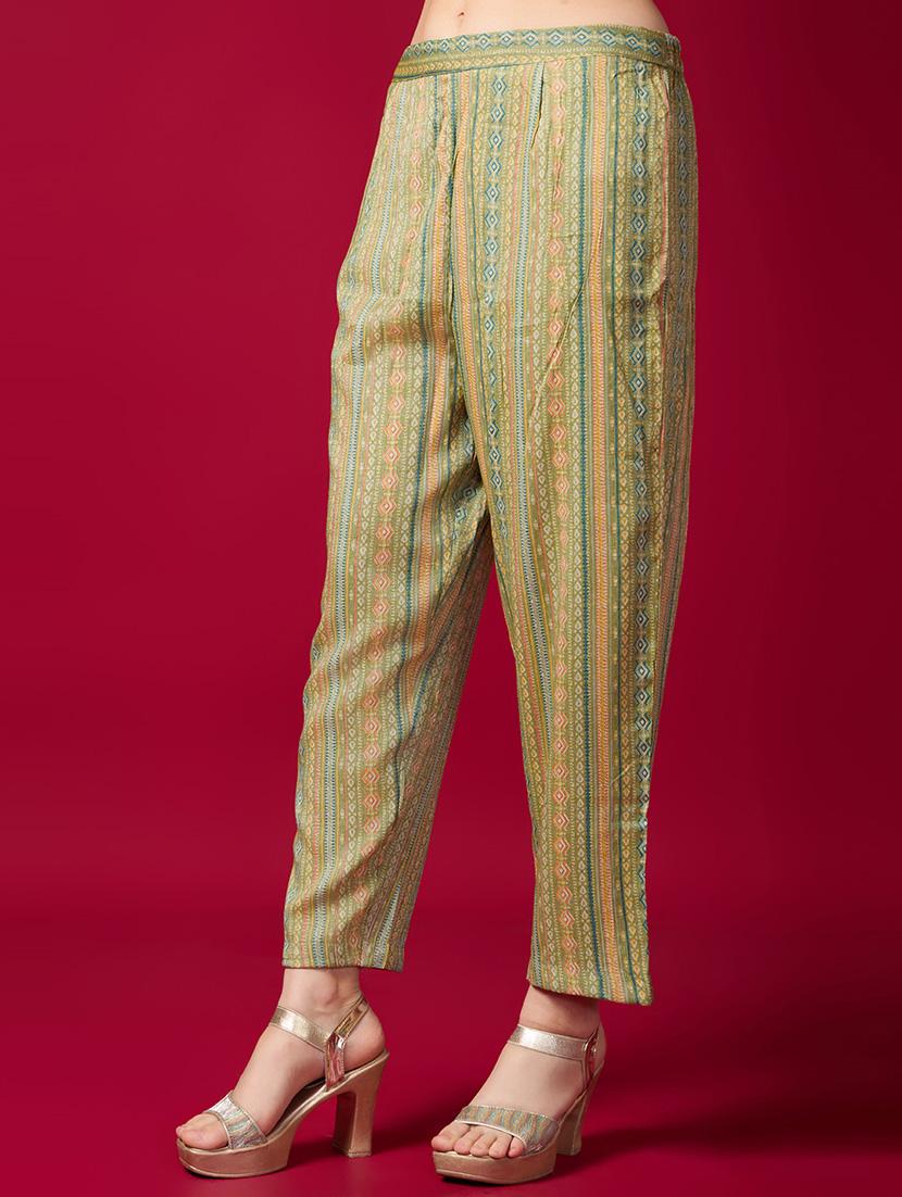 women green notch neck kurta pant set - 21269294 - Standard Image - 5