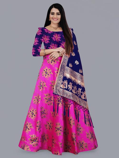 women semi-stitched lehenga choli with dupatta - 21270797 -  Standard Image - 0