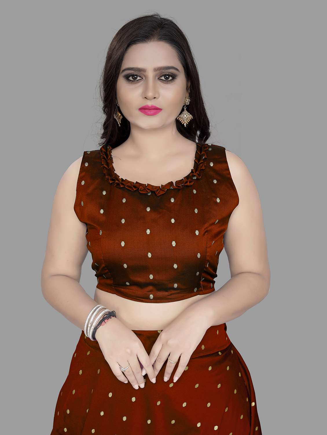 women semi-stitched lehenga choli with dupatta - 21270914 - Standard Image - 3