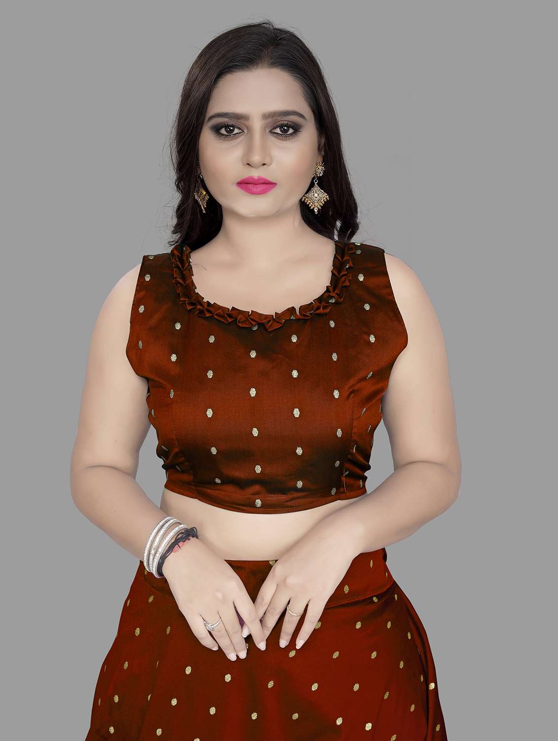 women semi-stitched lehenga choli with dupatta - 21270915 - Standard Image - 3