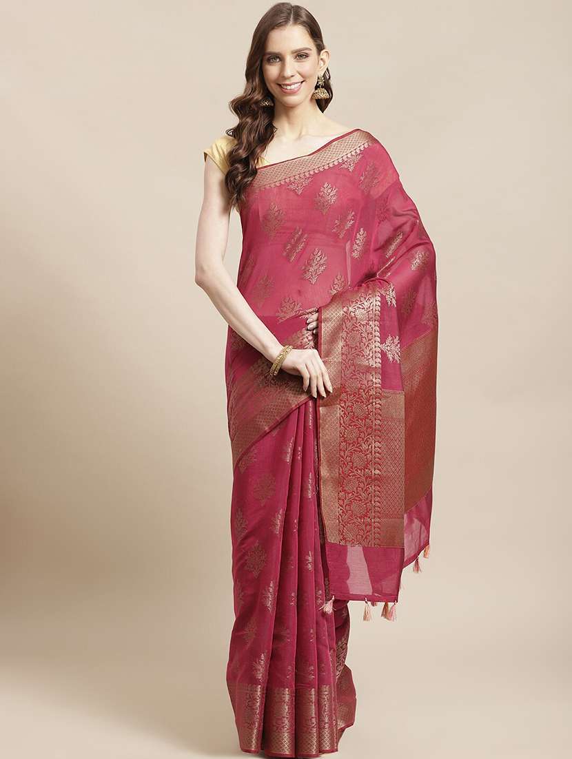 women self design banarasi saree with blouse - 21271395 -  Zoom Image - 0