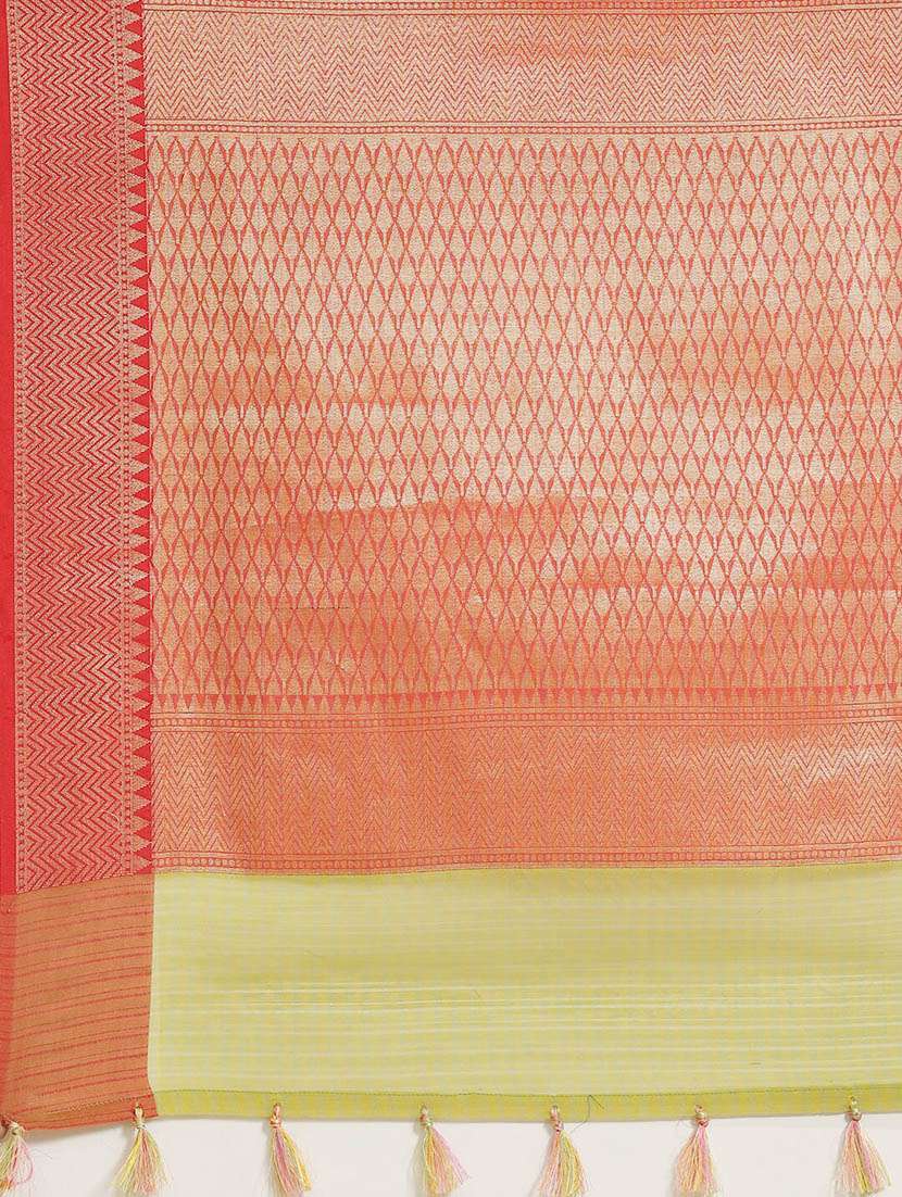 olive liva banarasi saree with blouse - 21271415 - Standard Image - 3