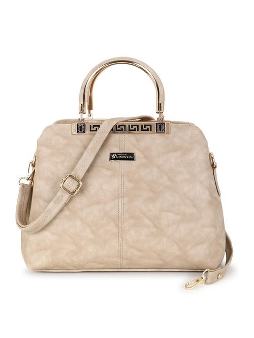 solid leatherette (pu) handbag - 21273769 - Standard Image - 0