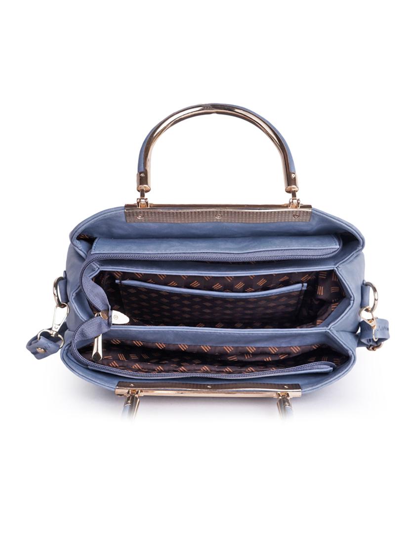 solid leatherette (pu) handbag - 21273771 - Standard Image - 3