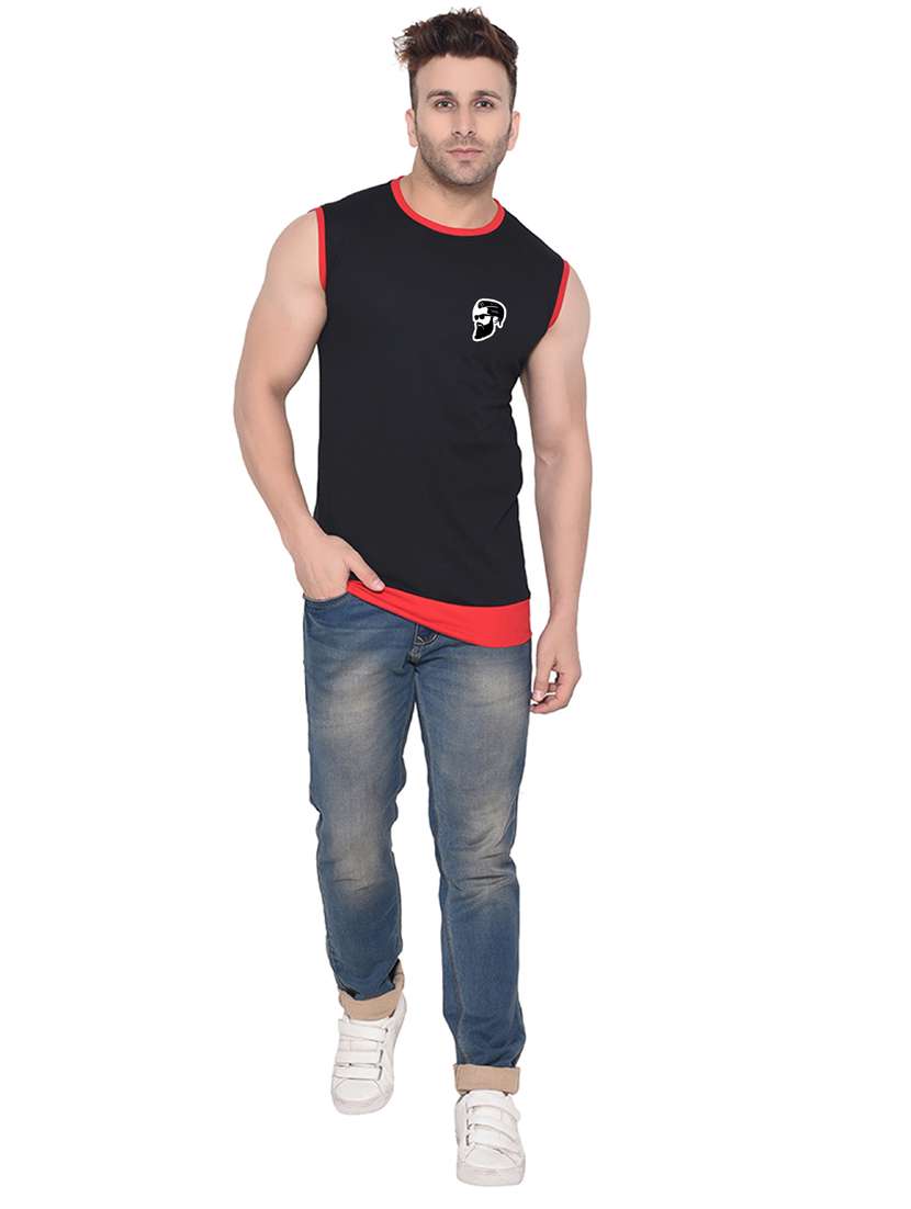 men plain sleeveless t-shirt - 21274900 -  Standard Image - 3
