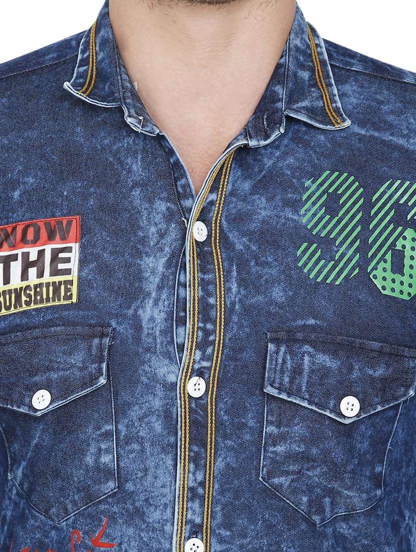 men printed casual shirt - 21275086 - Standard Image - 5