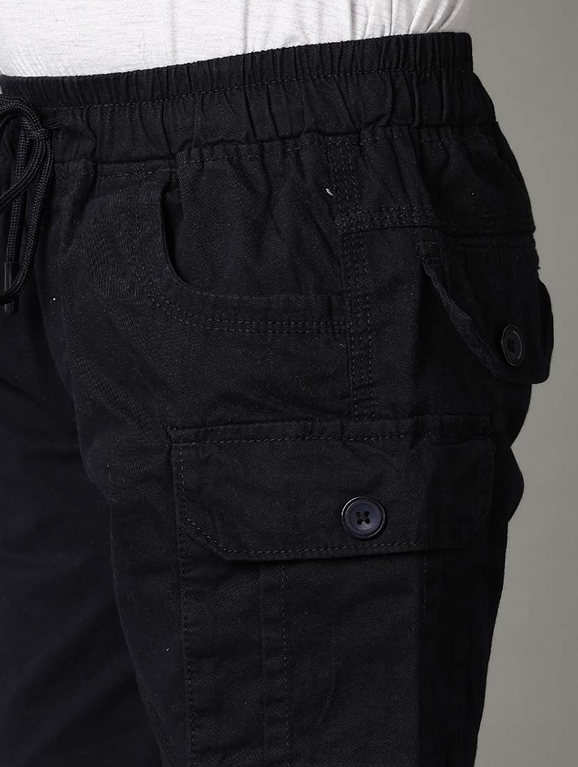 boys mid-rise solid three-fourth - 21275268 -  Standard Image - 5