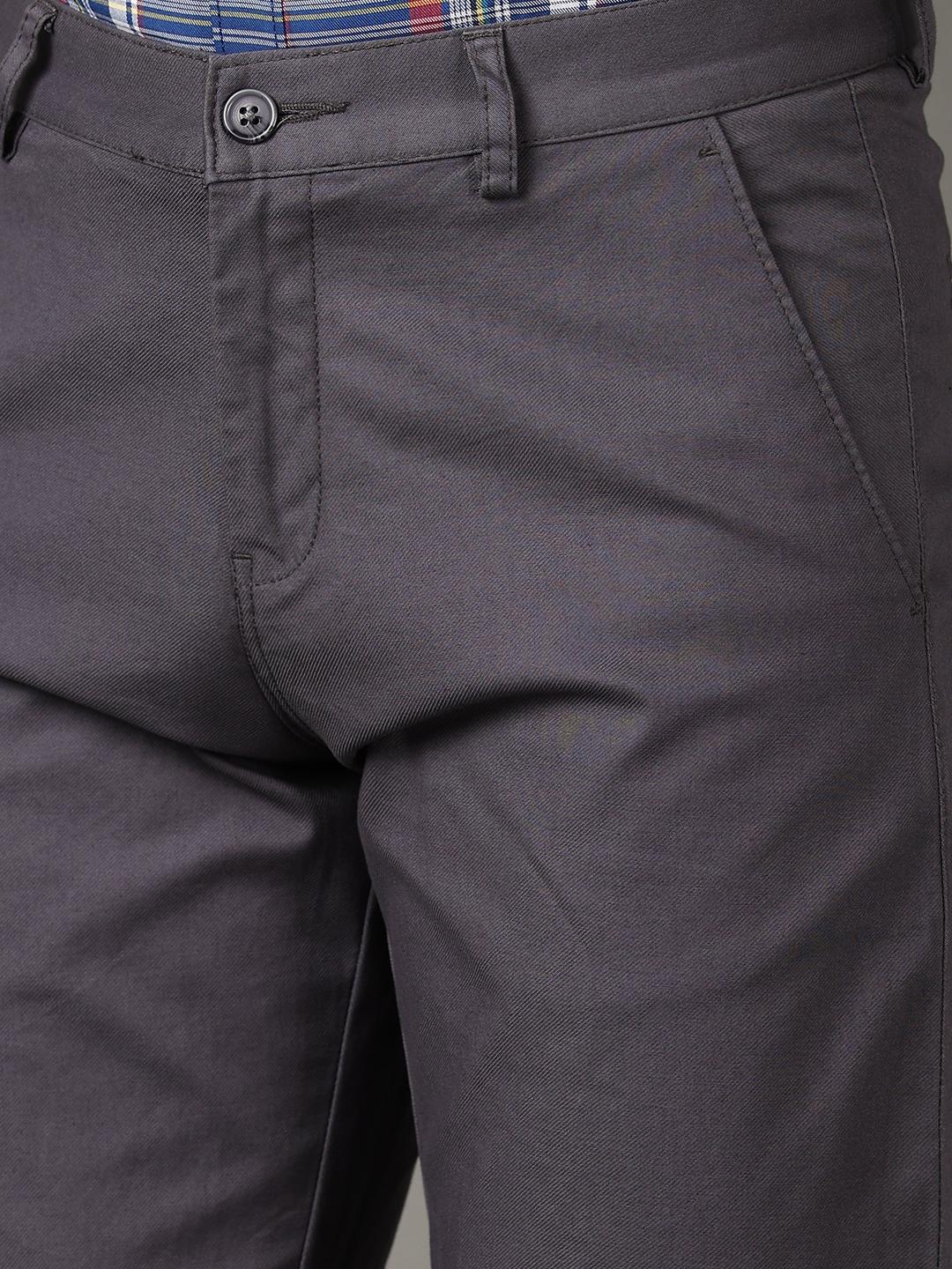 grey cotton chinos casual trousers - 21275283 - Standard Image - 3