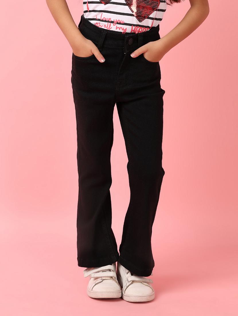 girls mid rise plain jeans - 21275321 - Zoom Image - 0