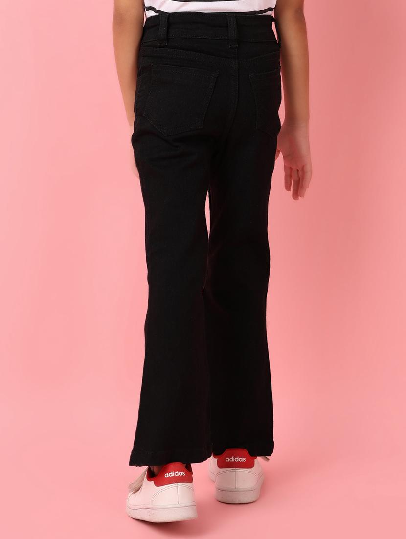 girls mid rise plain jeans - 21275321 - Standard Image - 3