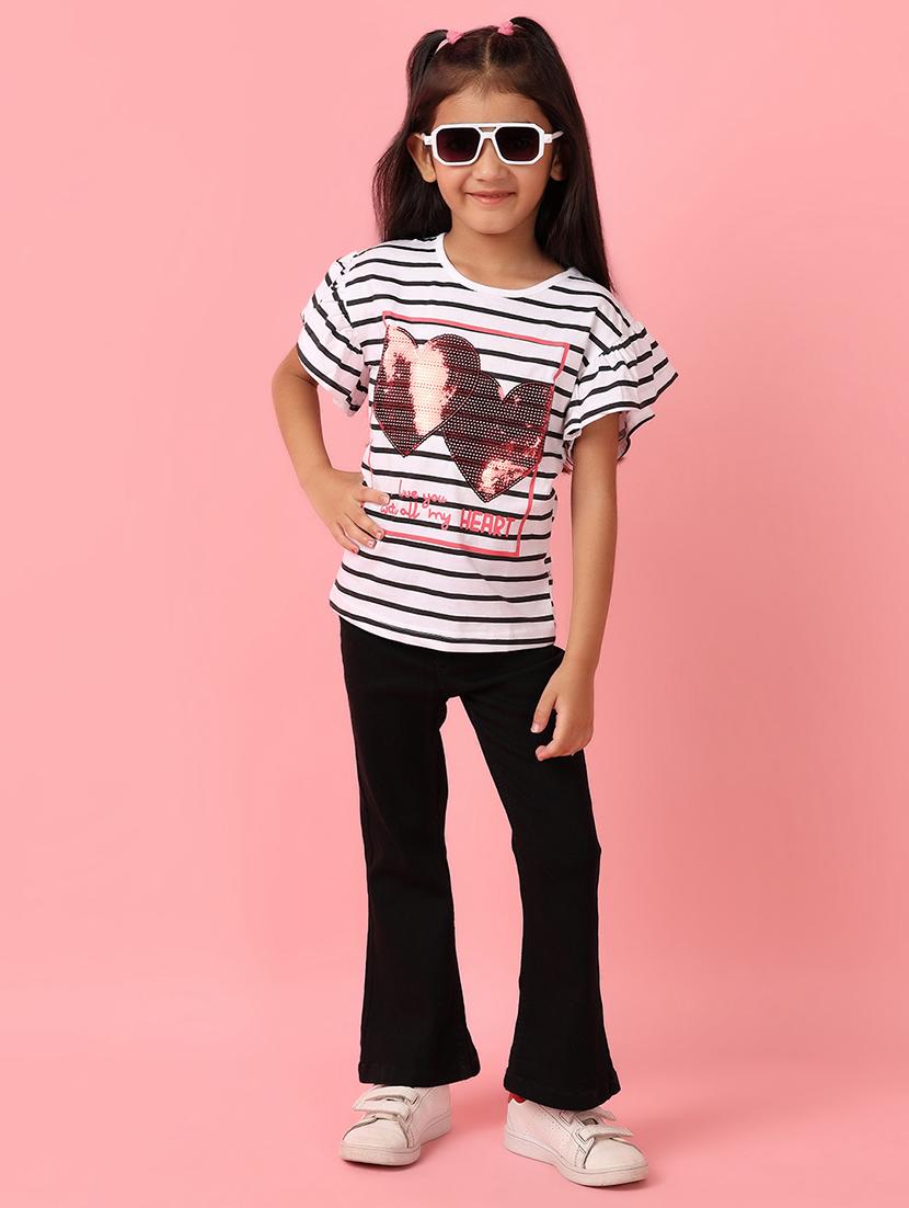 girls mid rise plain jeans - 21275321 - Standard Image - 5