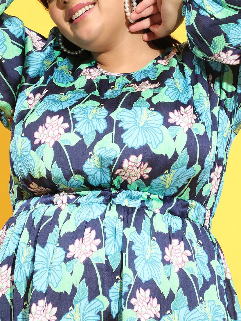 women floral print fit & flare dress - 21275426 -  Standard Image - 5